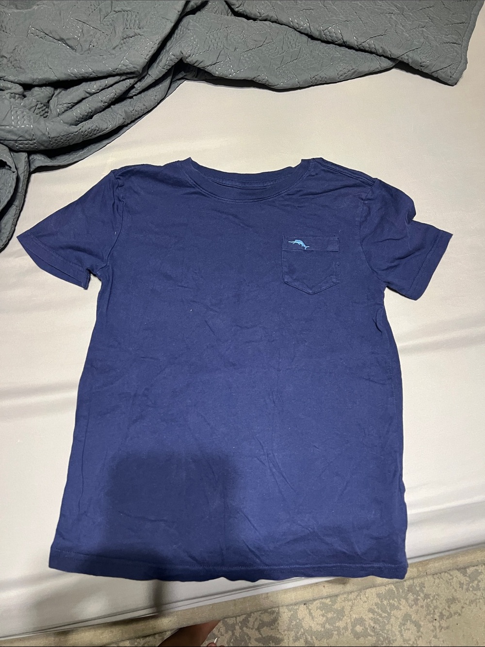 Navy Short Sleeve Pocket T-Shirt